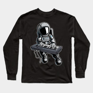 Astronaut Keyboard Long Sleeve T-Shirt